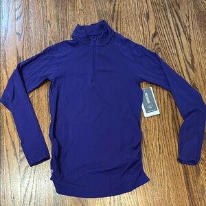 Athleta Speedlight Half Zip Athletic Top Long Sleeve Size S NWT